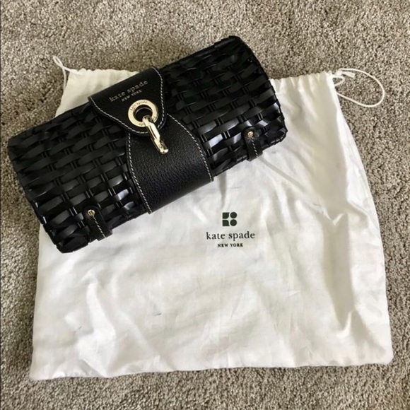 kate spade Handbags - Kate Spade Black Leather Clutch
